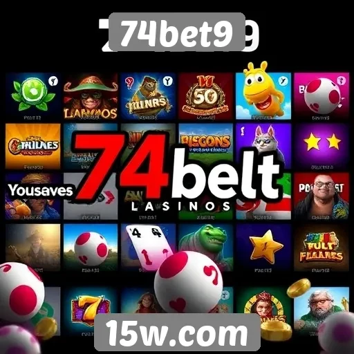 Variedade de jogos disponíveis no site 74bet9